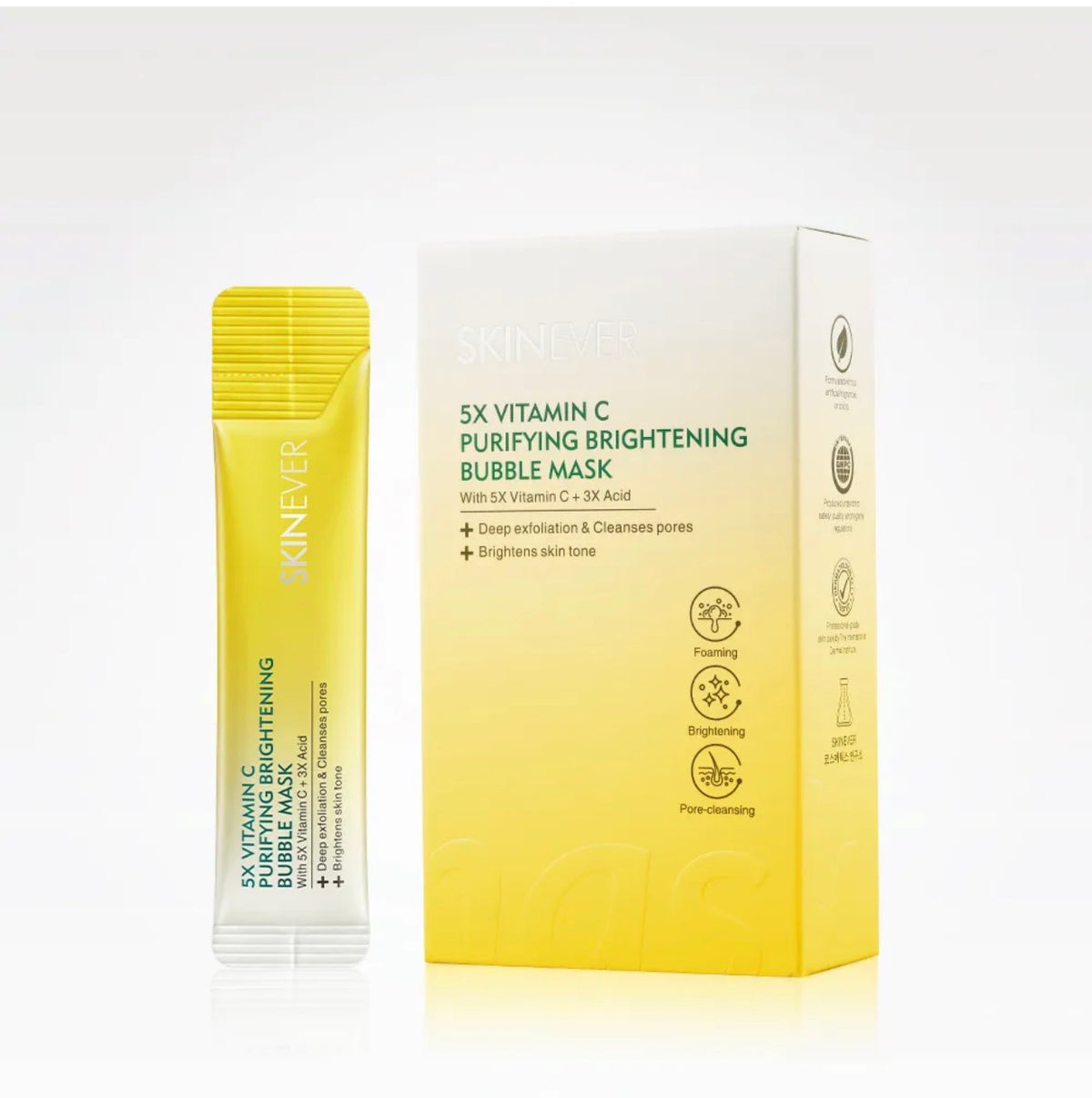 Masque Bulles Purifiant Éclat à la Vitamine C 5X