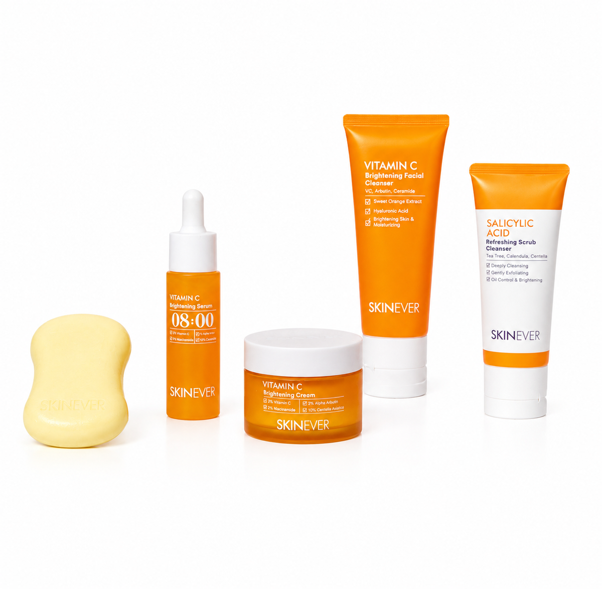 Gamme éclat et anti-imperfections à la vitamine C et à l'acide salicylique